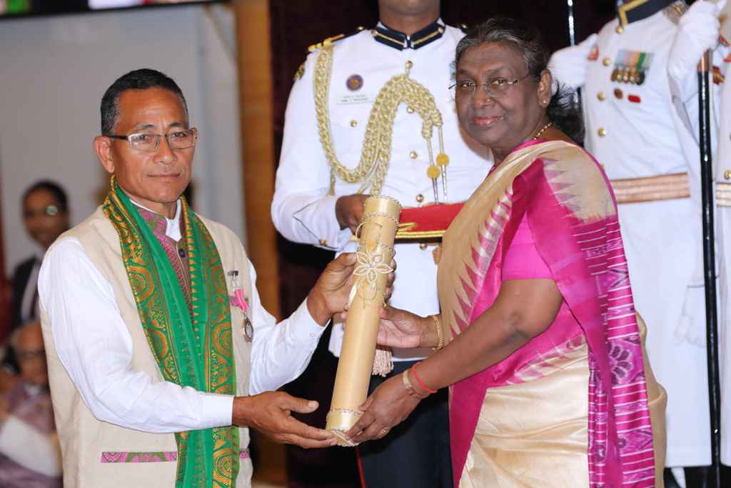 Sarbeswar Basumatary receives Padma Shri Award