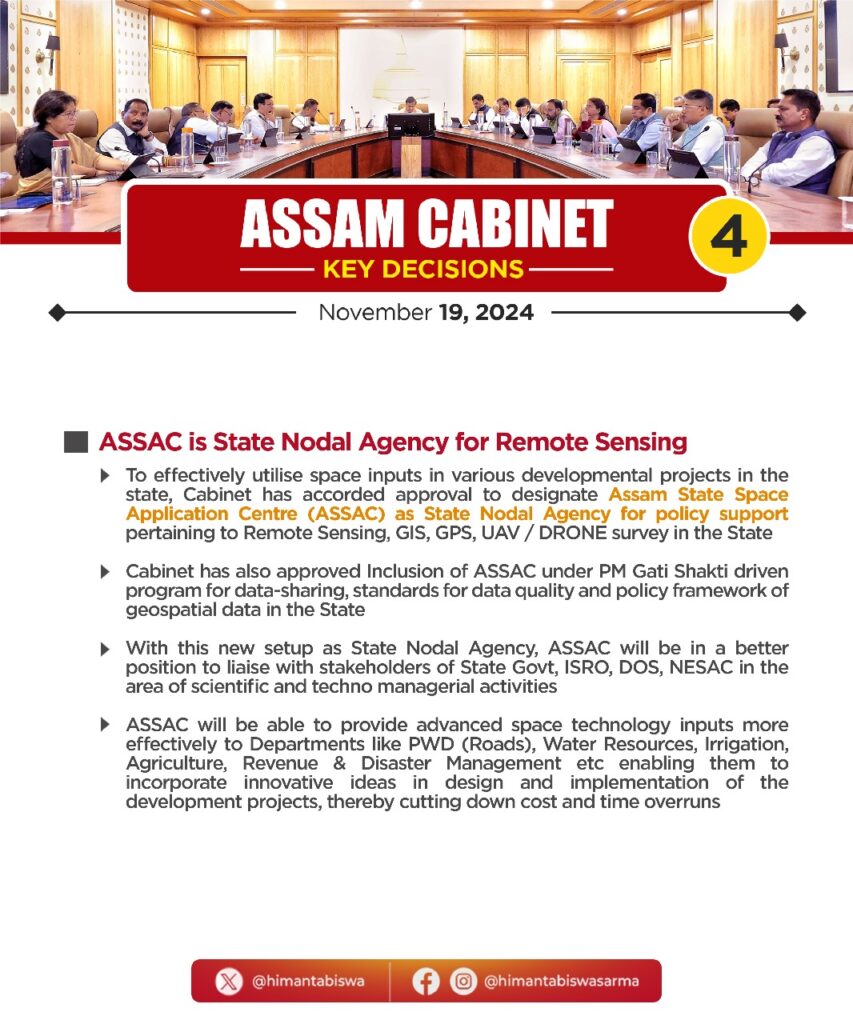 Assam Cabinet Key Decisions 19 Nov 2024 4